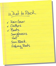 What to pack